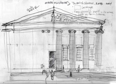 The British Museum, South Portico By Adriana Cobo