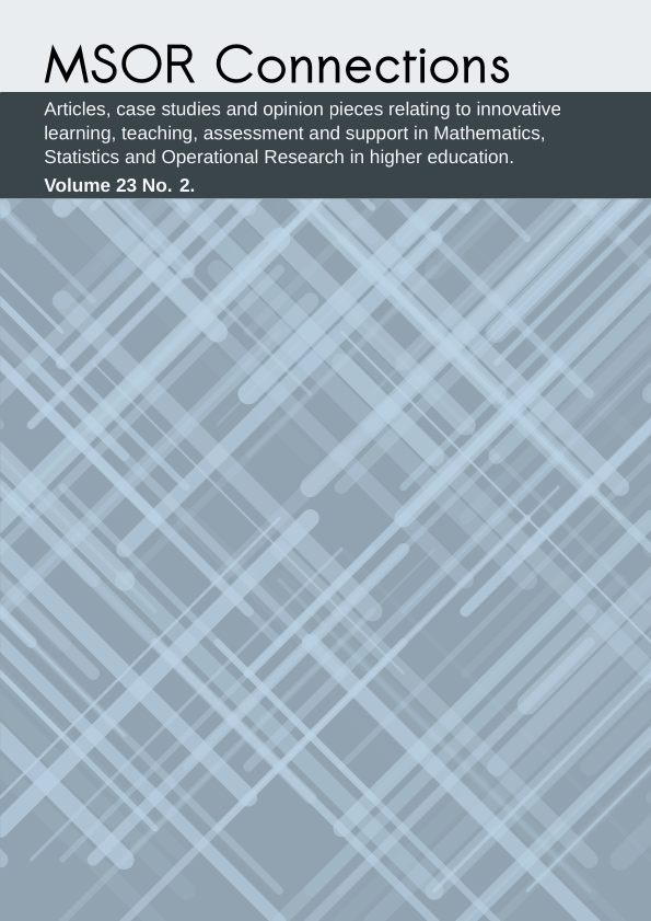 Cover of MSOR Connections vol 23 no 2